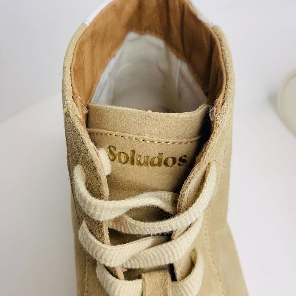 Soludos Ibiza‎ High Top Suede Sneakers Sand Size 8 NEW - Picture 7 of 11